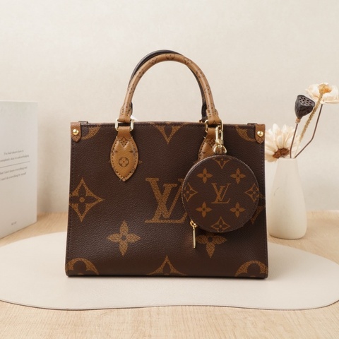 【VUINCA Vintage 價格僅供參考】 LOUIS VUITTON On-the-Go Small 老花 芯片款