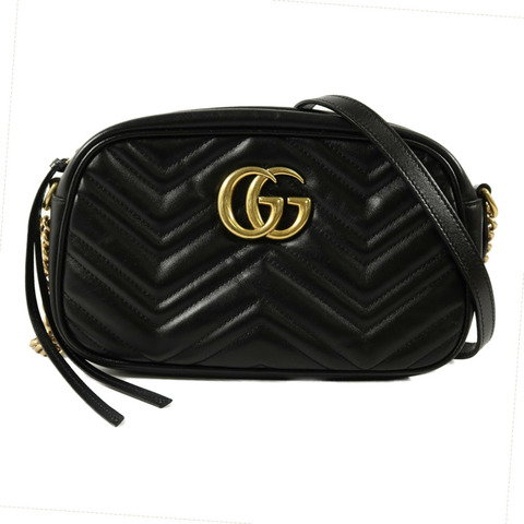 GUCCI 牛皮皮革GG Marmont肩背袋
