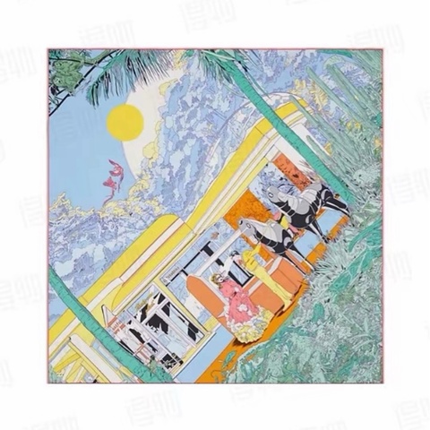 全新Hermes爱马仕70*70cm丝巾