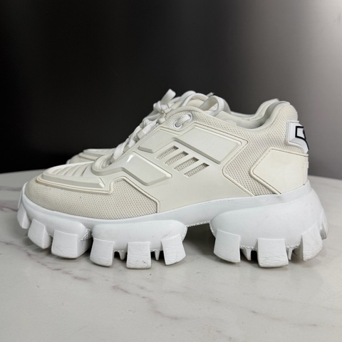 PRADA普拉達 Cloudbust Thunder 變形金剛白色齒輪底 尺寸35码