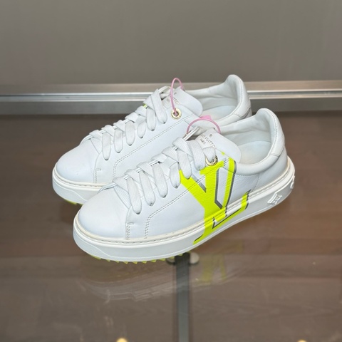 路易威登Louis Vuitton Time Out 白綠老花Logo 36.5 碼