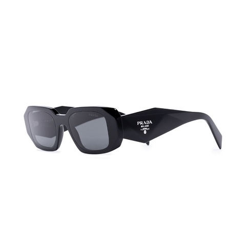 Prada 女士 矩形框太陽鏡49 51碼橋寬: 2cm; 鏡腿長: 14.5cm; 鏡片直徑: 5.1cm