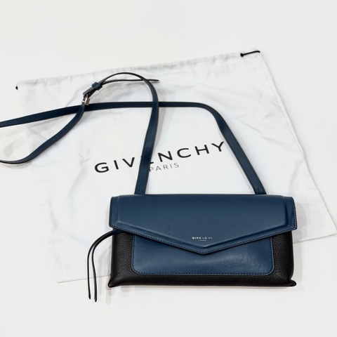《仙闆名牌精品》GIVENCHY DUETTO 纪梵希 拼色 WOC 斜背包 肩背包 側背包