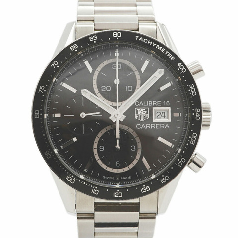 TAG Heuer 豪雅卡萊拉 Calibre 16 CV201AJ 黑色錶盤男士腕錶