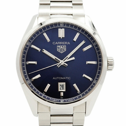 TAG Heuer 豪雅卡萊拉 WBN2112 藍色錶盤男士腕錶