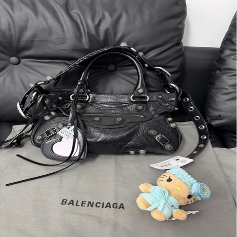 BALENCIAGA · 巴黎世家黑銀neo cagole小號