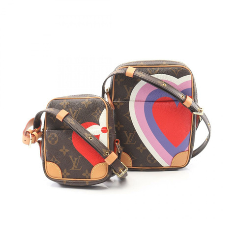 路易威登 Panam Set Game 肩背包 M57450 Monogram 棕色粉紅色 LV 女士