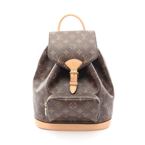 路易威登 Montsouris PM 雙肩包 M11198 Monogram 帆布 棕色 二手