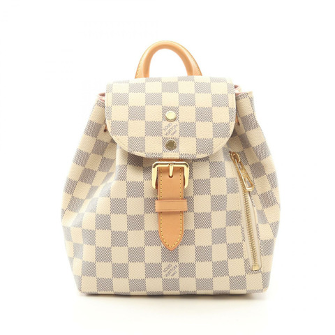 路易威登 Sperone BB 雙肩包 N44026 Damier Azur 帆布 白色 二手