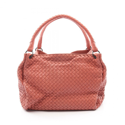 BOTTEGA VENETA Intrecciato Parachute 手提包 222322 粉紅色皮革 二手 女士