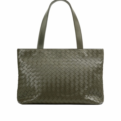 Bottega Veneta 男士 小號 Intrecciato 拉鍊托特包均碼碼43cm*15.5cm*28.5cm