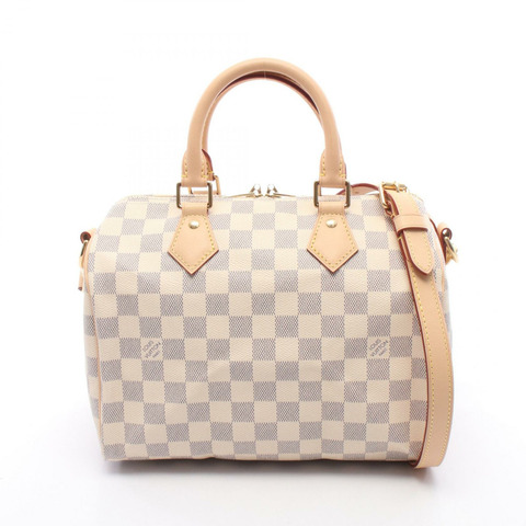 路易威登 Speedy Bandoulire 25 單肩手提包 N40608 Damier Azur 二手 LV