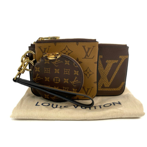 △ LOUIS VUITTON 路易·威登 Brown Coated Canvas Monogram Trio Pouch 啡色塗層帆布經典老花三件小袋子 M68756-267009382