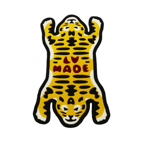 路易威登 × NIGO 虎紋地毯 GI0719 羊毛 黃黑 二手 男女通用 LV