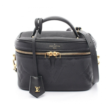 路易威登 Vanity PM 單肩手提包 M45598 Monogram Empreinte 黑色 二手