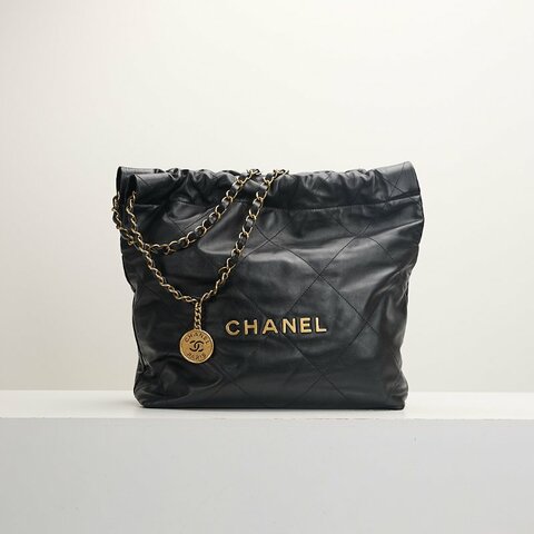 二手Chanel 22bag 小號黑金