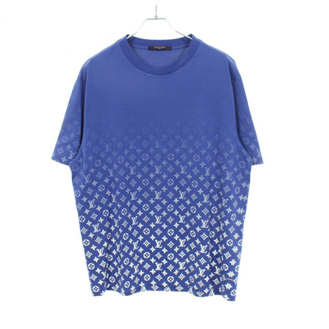 路易威登 Monogram Gradient T 卹 RM222Q 純棉 藍白 二手 男款 #XXL
