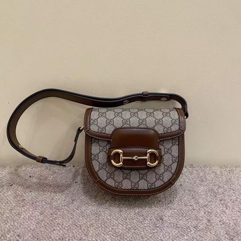 Gucci 古馳 1955系列mini馬鞍包可斜挎手提肩背腋下背