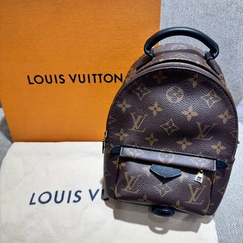 Louis Vuitton 帆布印花迷你後背包 晶片款