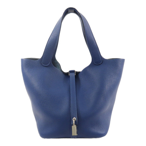 HERMES Maurice皮革Picotin MM手挽袋Deep Blue