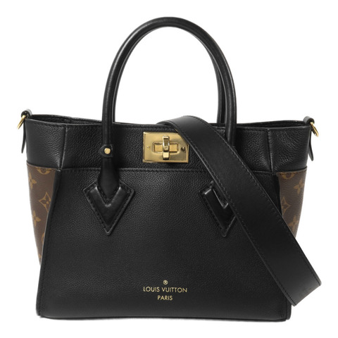 LOUIS VUITTON Monogram/牛皮皮革 On My Side PM手挽肩背兩用袋