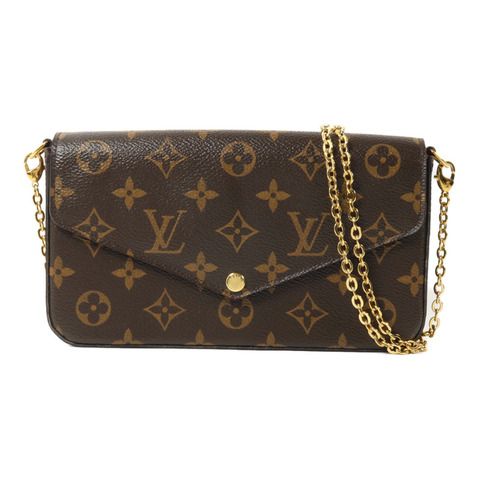 LOUIS VUITTON Monogram Felicie Pochette鏈帶肩背袋