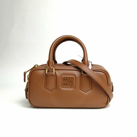 MIU MIU Arcadie小号22干邑色牛皮肩背包