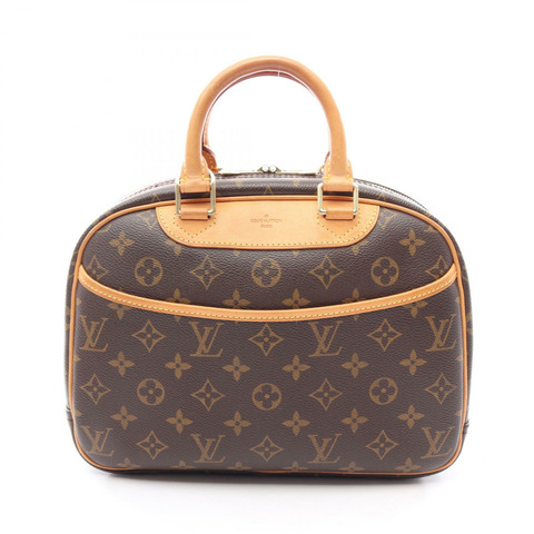 路易威登 Trouville 手提包 M42228 Monogram 帆布皮革棕色二手女士