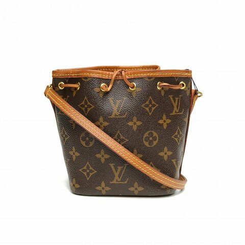 LOUIS VUITTON NOÉ水桶包Nano13老花PVC金扣2018肩背包