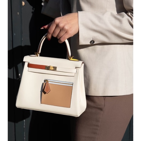 Hermes kelly 25 Colormatic Kelly25 六拼色，swift皮，限量收藏級別B刻