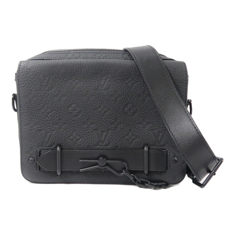 LOUIS VUITTON Monogram Taurillon Steamer Messenger肩背袋