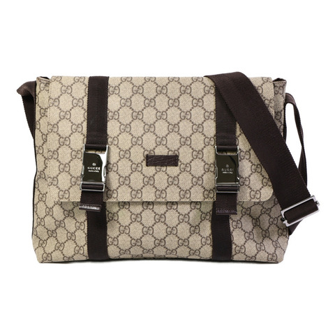 GUCCI 塗層帆布GG Supreme肩背袋