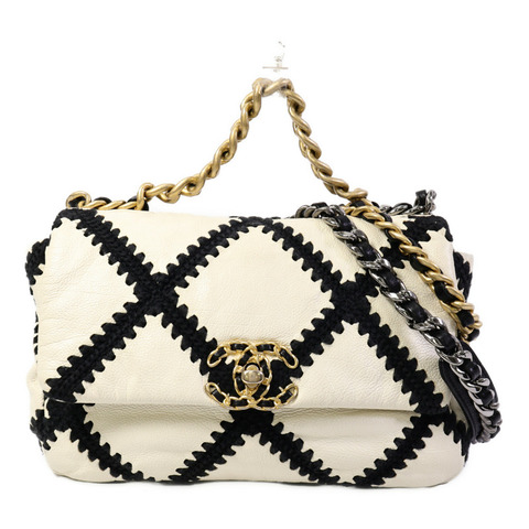 CHANEL 牛皮皮革Chanel 19 Small手挽肩背兩用袋