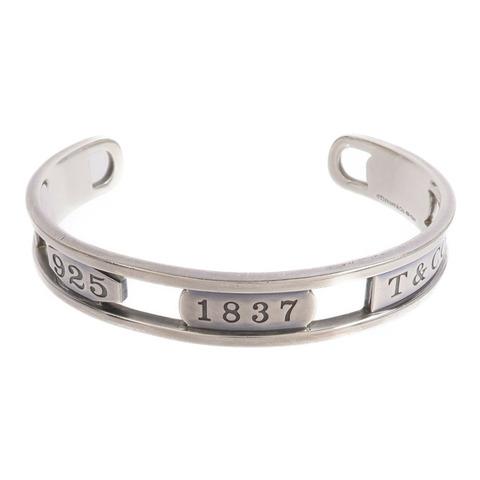 TIFFANY&CO 925純銀1837 Sterling Open Cuff Bracelet手鐲