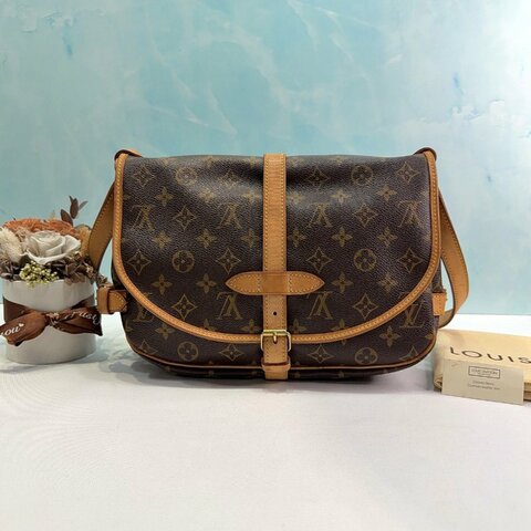 LV Monogram Saumur老花雙面馬鞍包