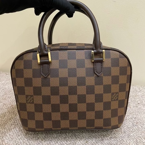 Louis Vuitton 路易威登中古棋盤格蘋果包 可自行買條肩帶變斜挎包