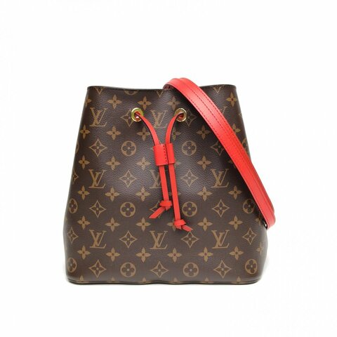 LOUIS VUITTON NÉONOÉ水桶包中号26红色内里老花PVC金扣肩背包