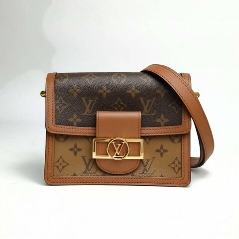 LOUIS VUITTON Dauphine达芙妮Mini20老花PVC肩背包