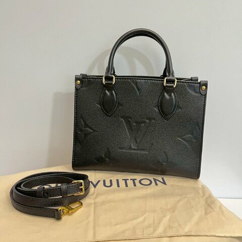Louis Vuitton on the go PM 黑色晶片款
