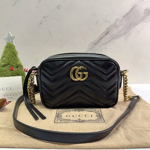 GUCCI Marmont Mini拉鍊相機包