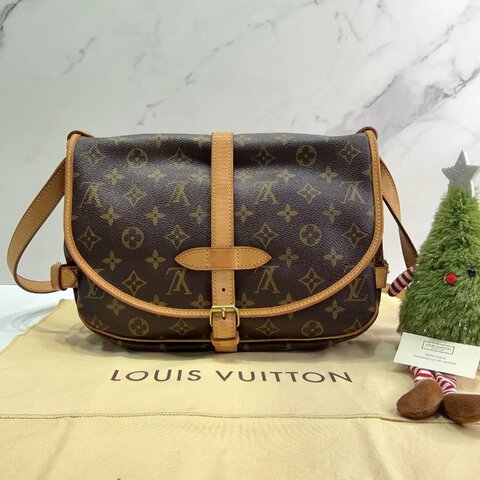 LV Monogram Saumur雙層馬鞍包