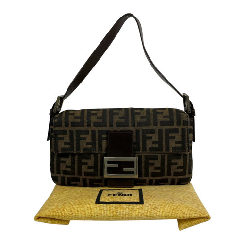 △ FENDI 芬迪 Brown Canvas Baguette Shoulder Bag 啡色帆布肩背包 2228.26424-267011543
