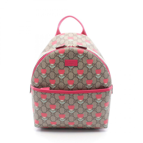 GUCCI 兒童 GG Supreme Kim Seung-yeon 花卉印花雙肩包 782708
