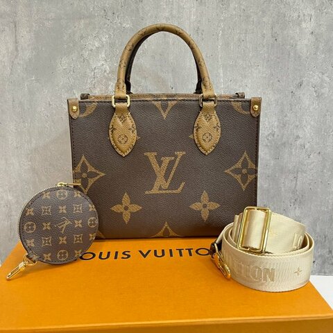 Louis Vuitton LV on the go PM 老花晶片款