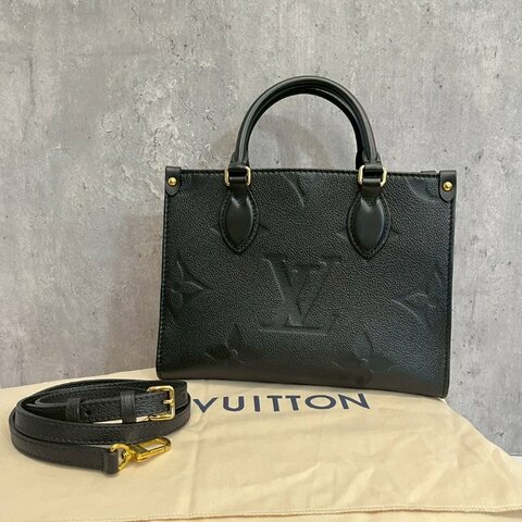 Louis Vuitton on the go PM 黑色晶片款
