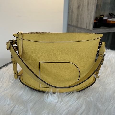 Delvaux 馬卡龍 黃色 兩用包