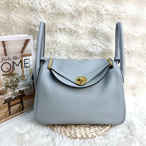 Hermès Lindy26 II 斜孭袋 冰川藍