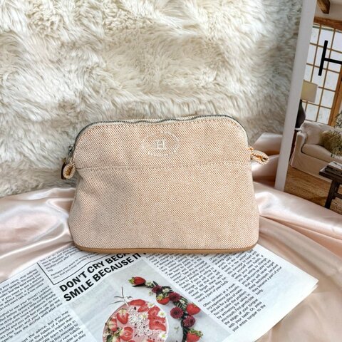 Hermès 愛馬仕 bolide mini帆布化妝包