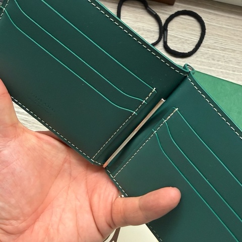 GOYARD 短夾 皮夾 經典綠色 6卡 鈔票夾