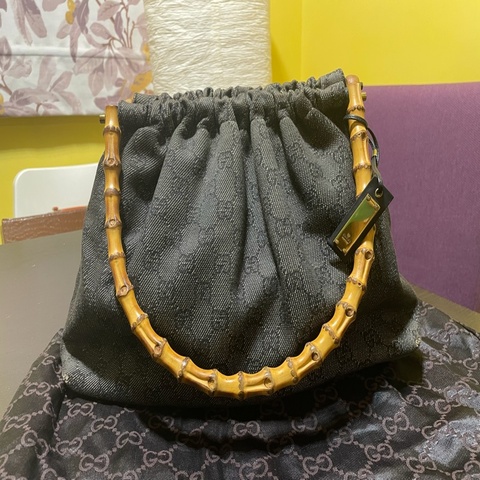 中古絕版經典 Gucci Vintage Classic Bamboo Handbag